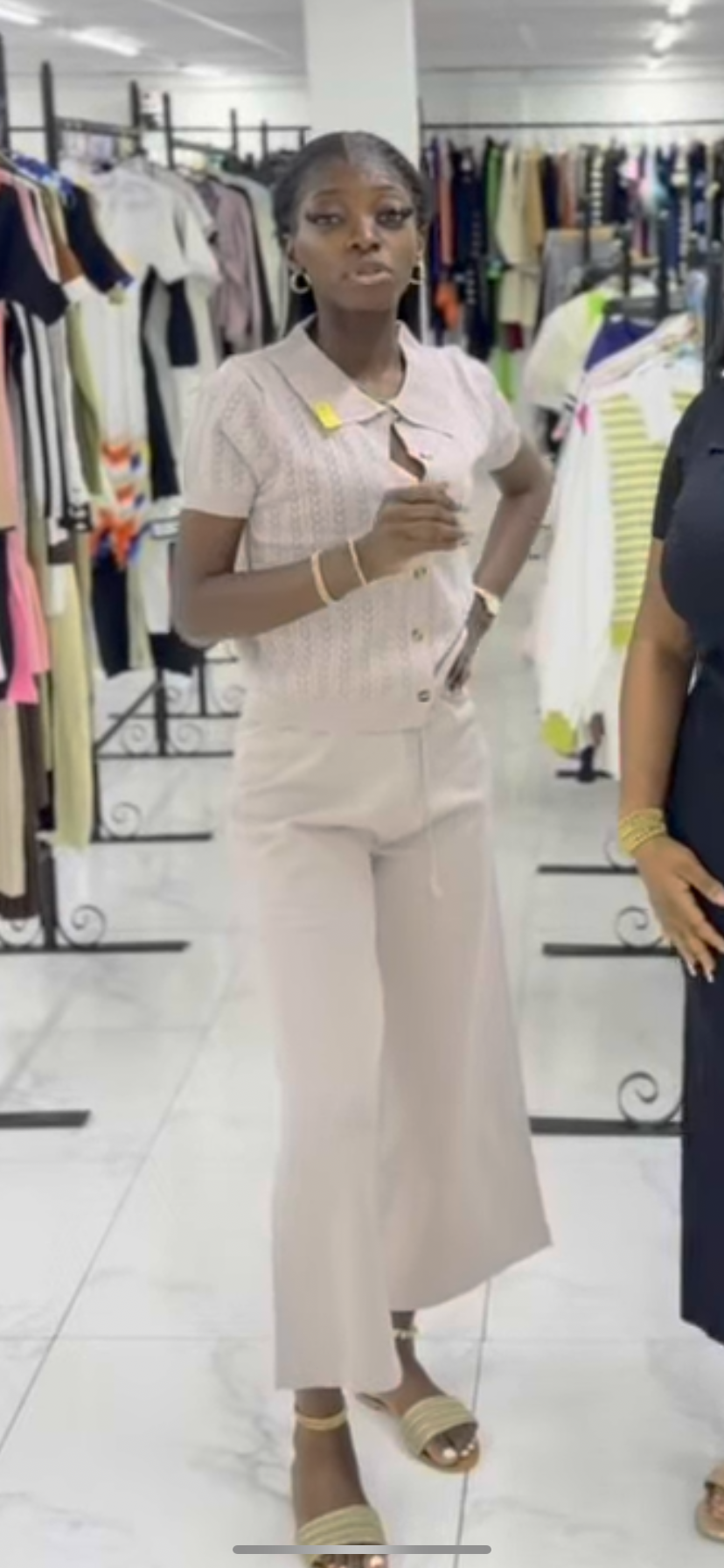 Knitted top two piece mid3403