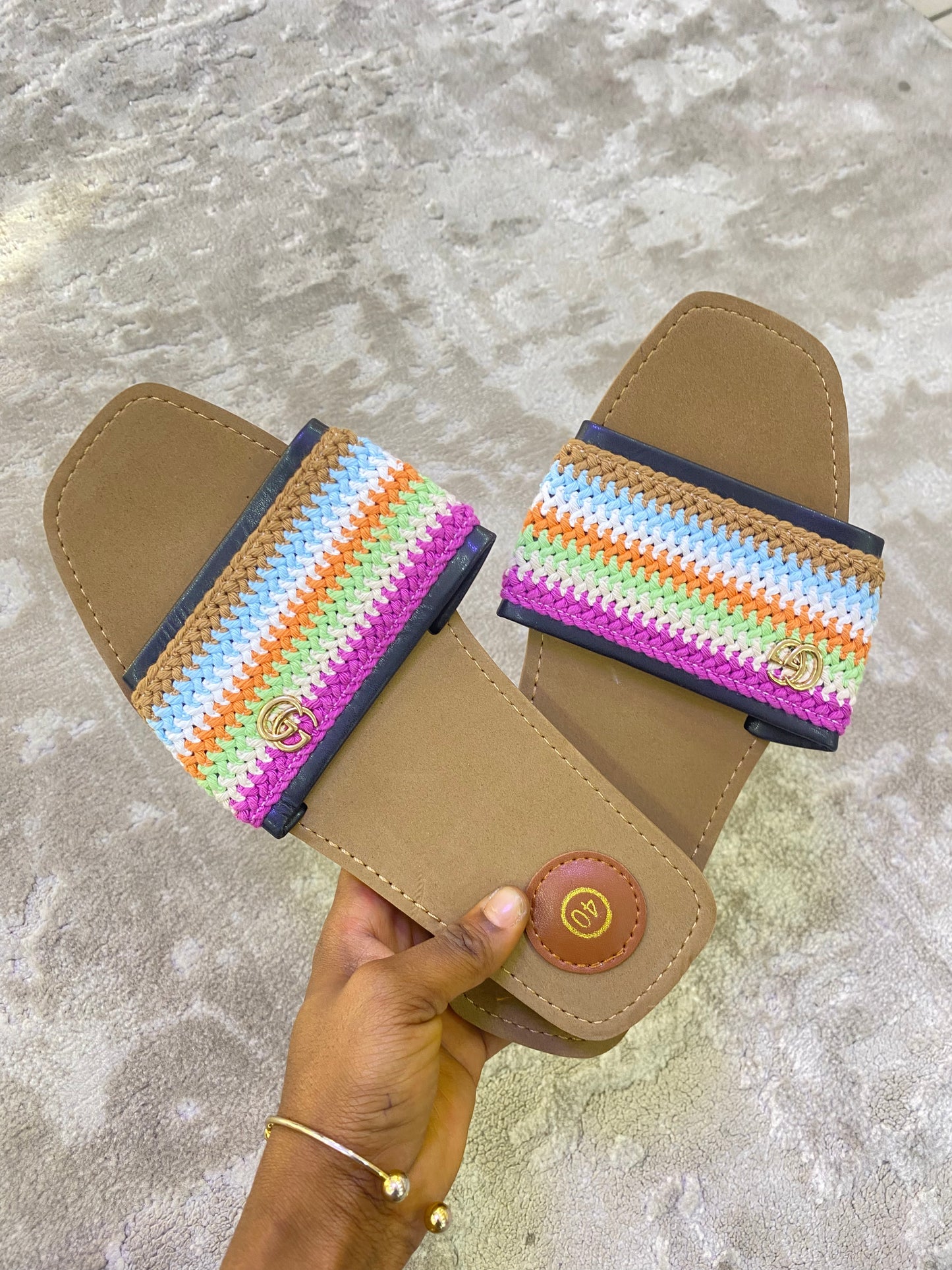Knitted Gucci slippers