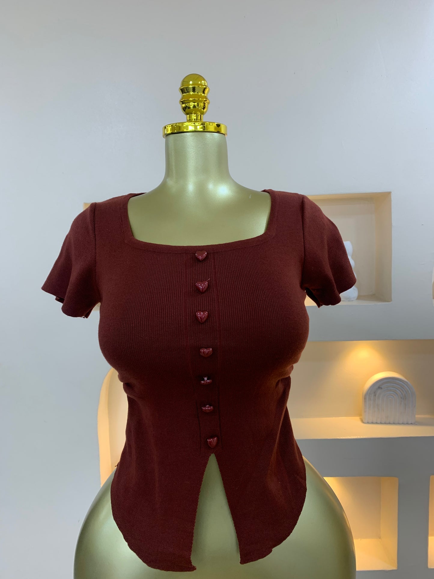 Squareneck love top MW1013