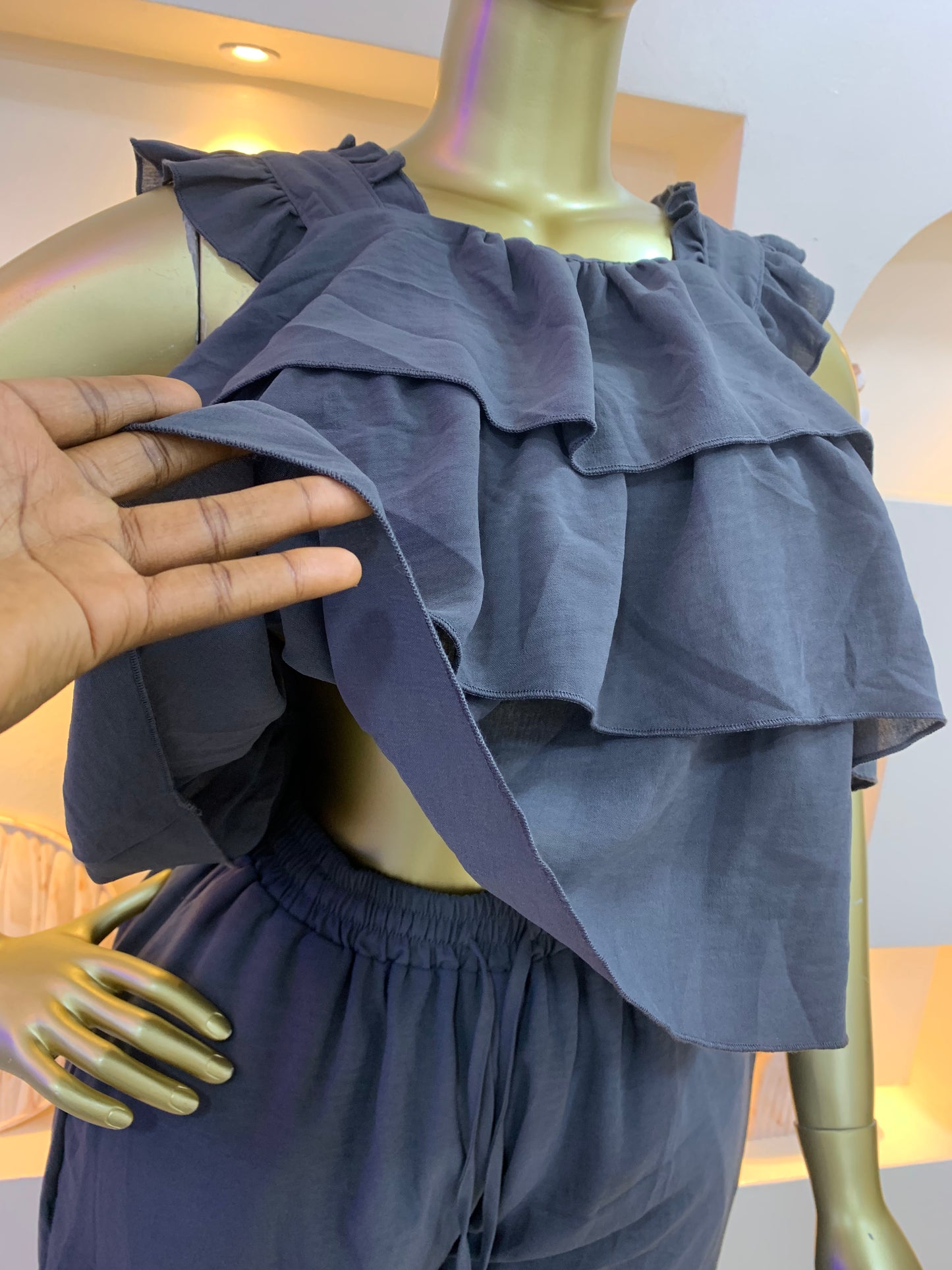 Ruffle Line Two Piece Set DG120