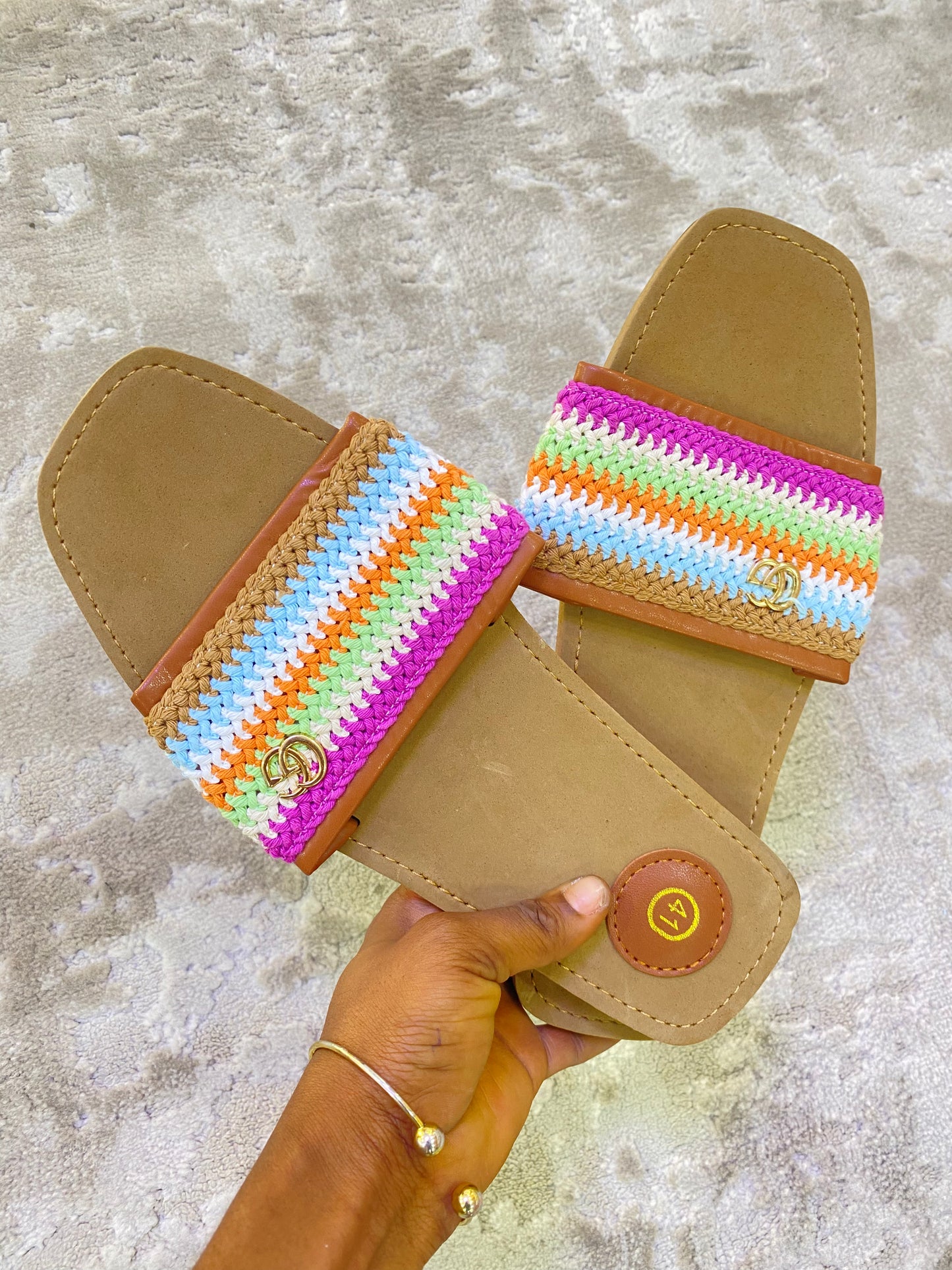 Knitted Gucci slippers
