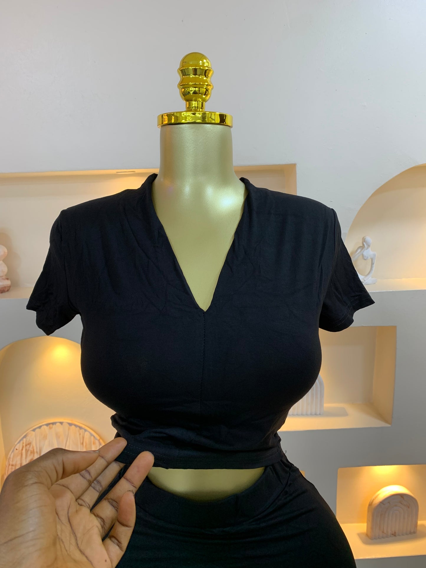 Plain Skirt Two Piece Set GG124