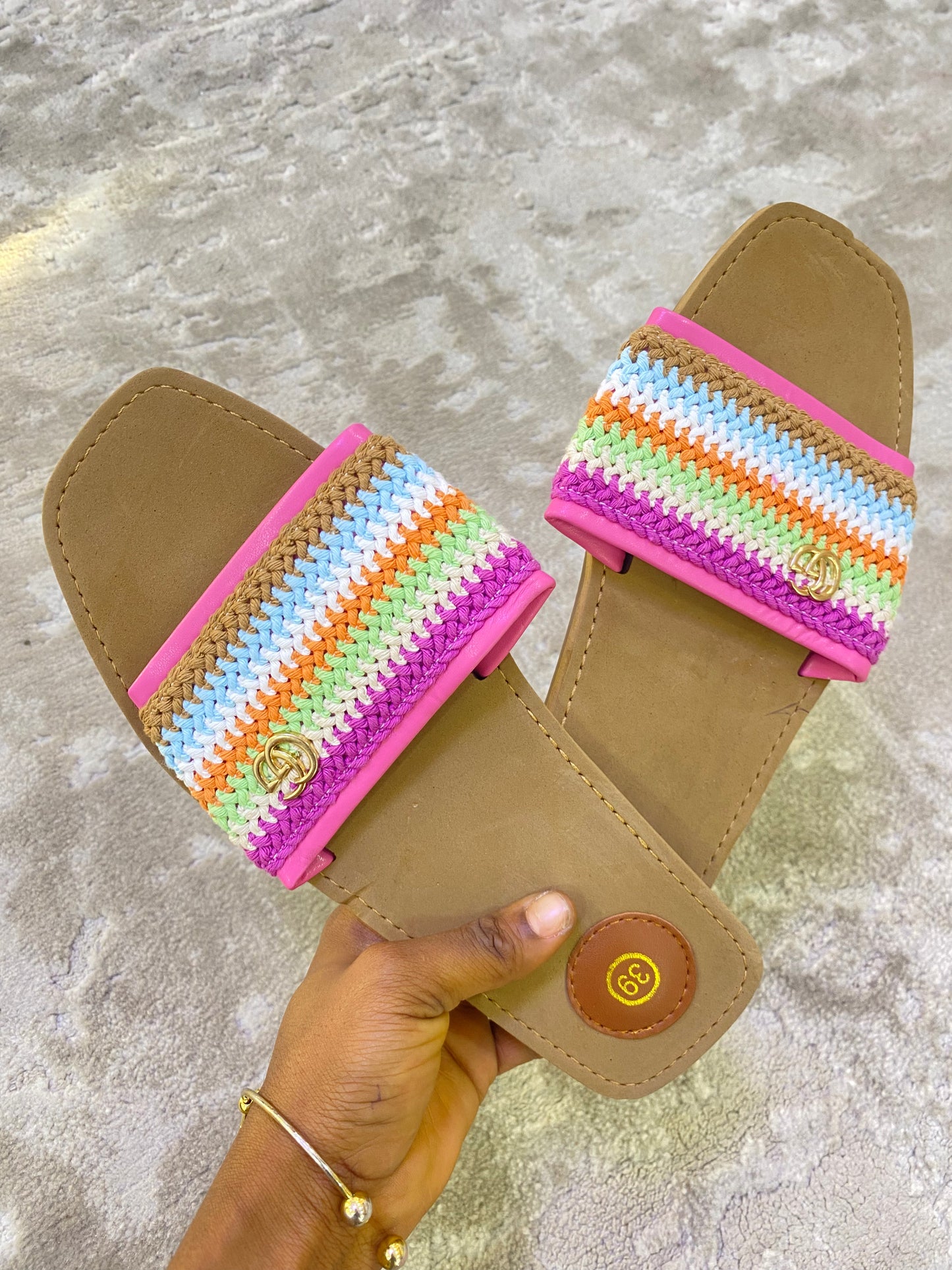 Knitted Gucci slippers