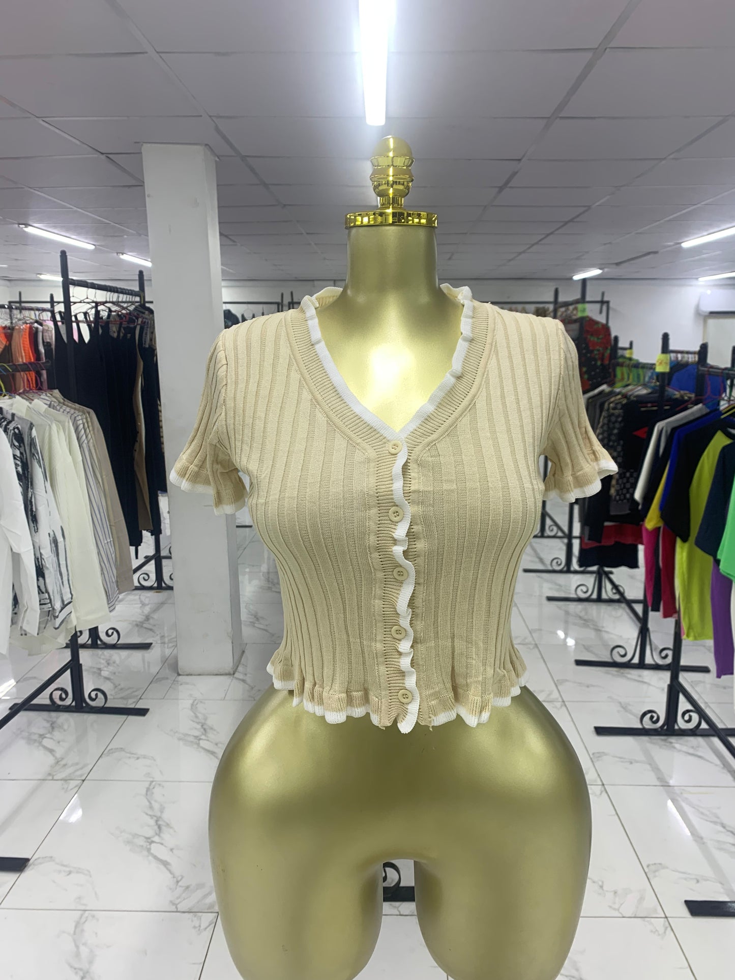 Ruffle crop top