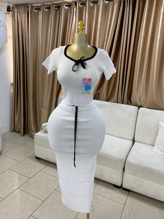 Rope skirt two piece