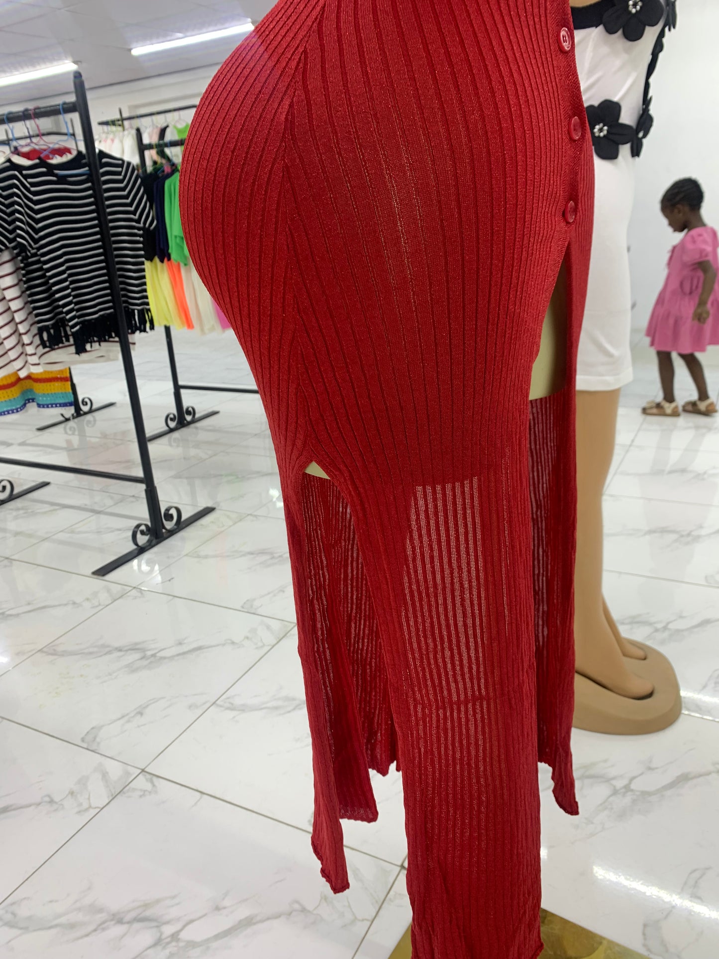 Shinny leggings gown MID137
