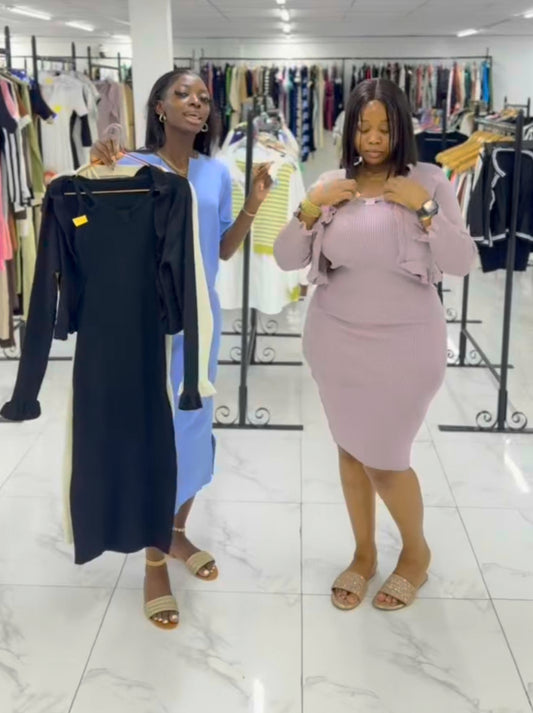 Nude jacket and gown two piece MID4216