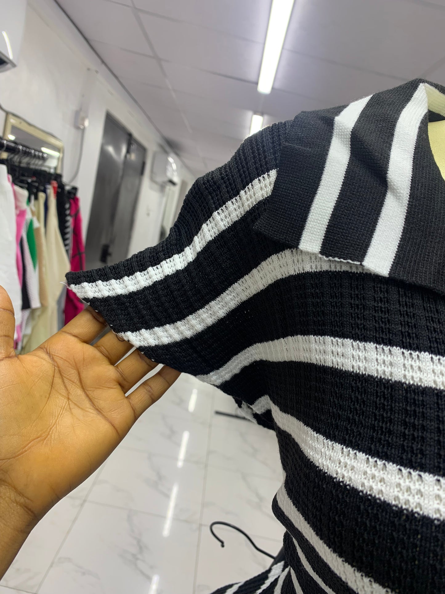 Niki monochrome gown MID691
