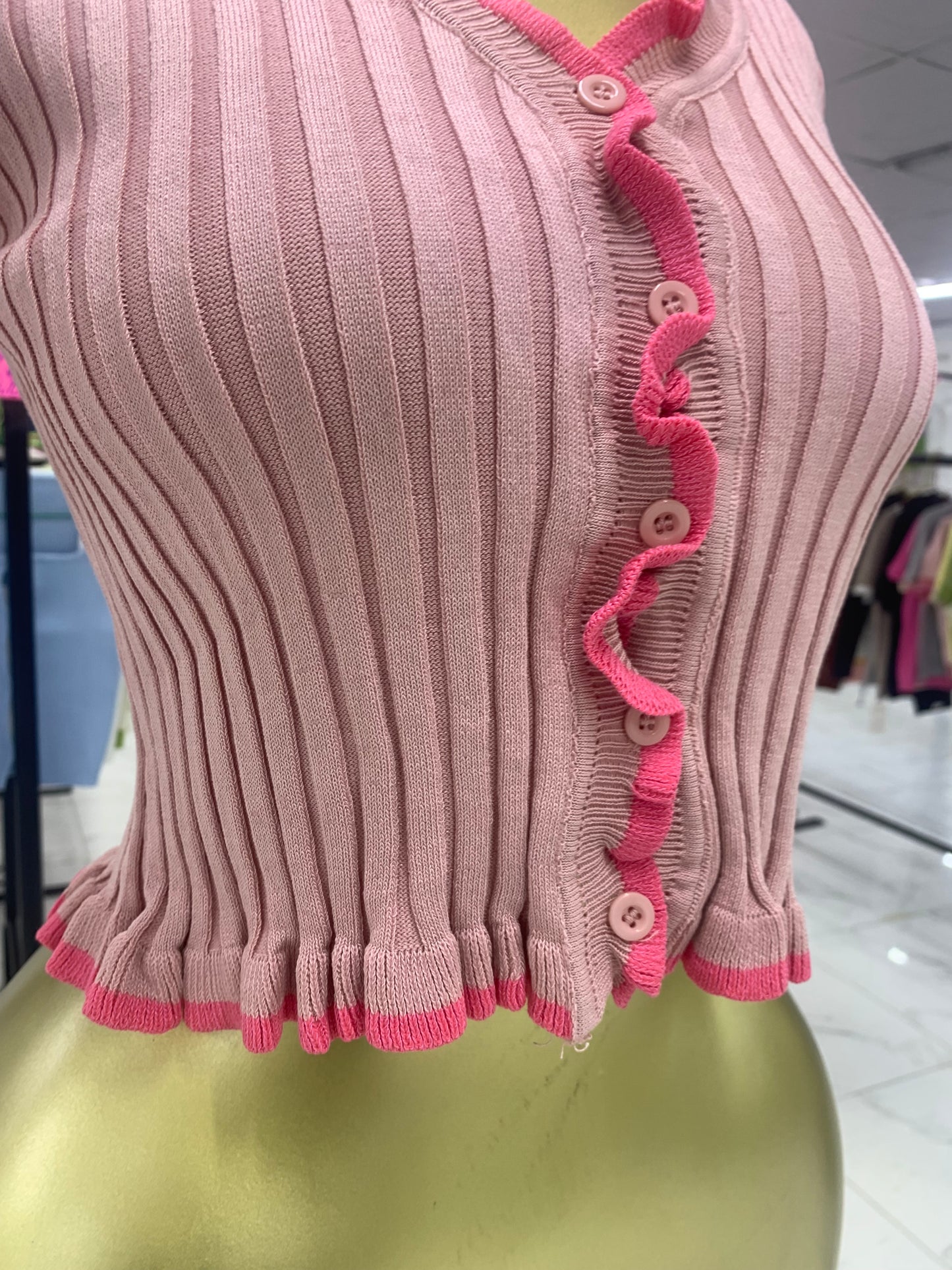 Ruffle crop top