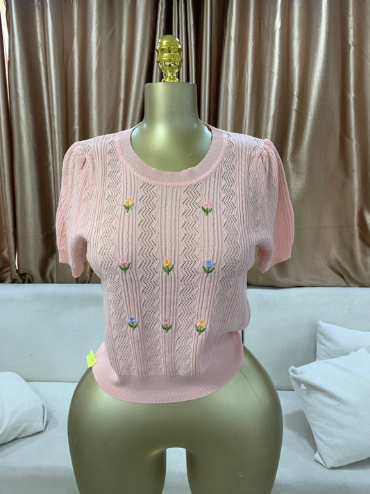 Flower knitted top MID2317