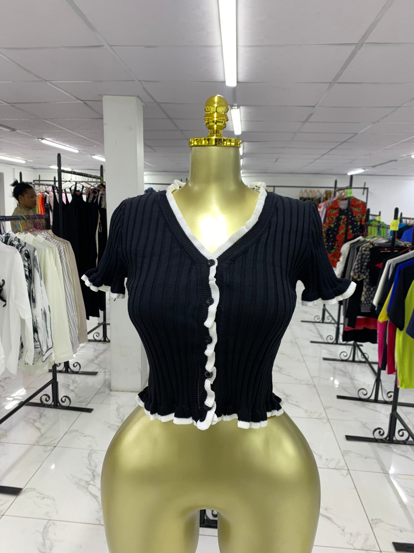 Ruffle crop top