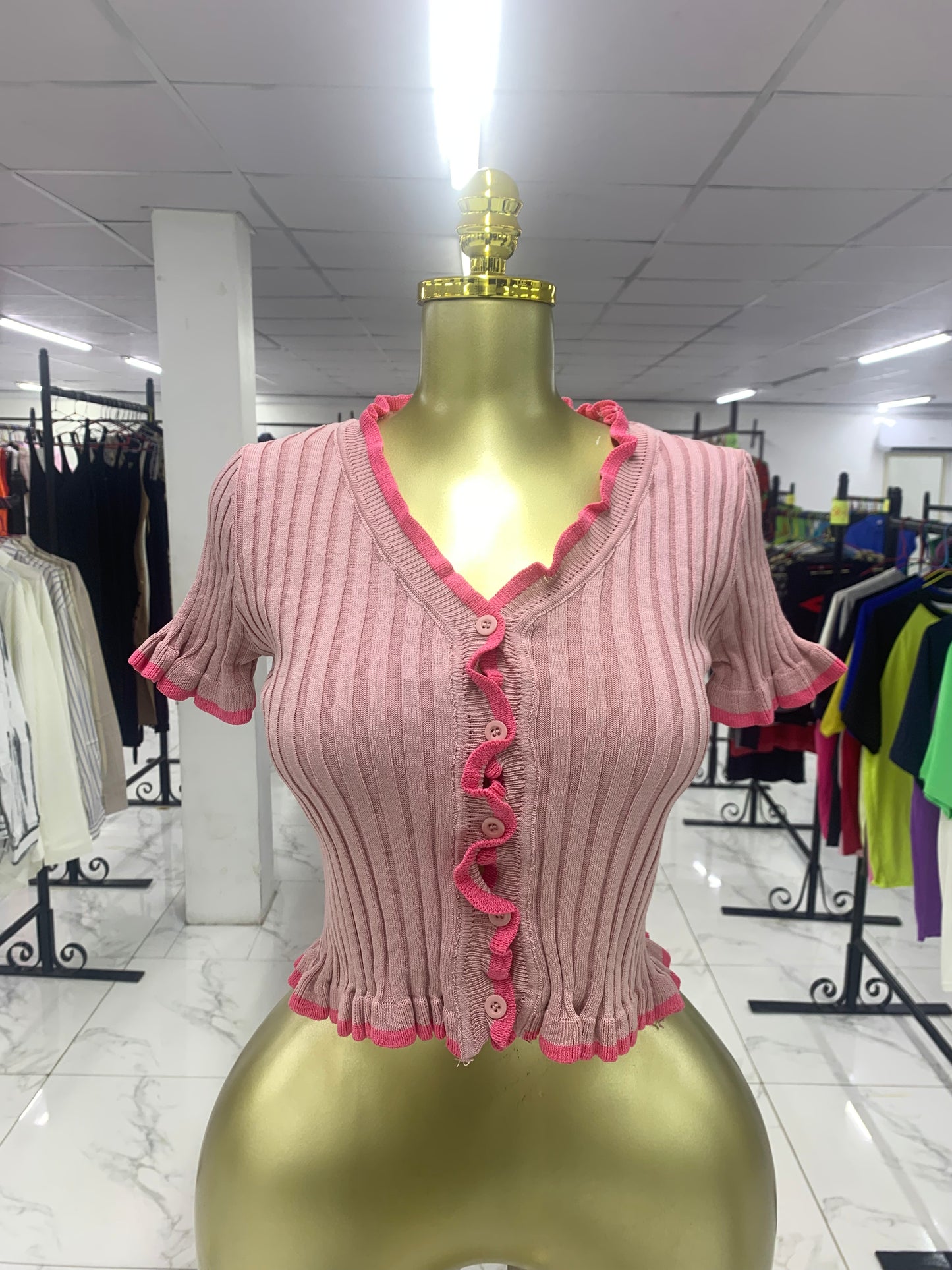 Ruffle crop top