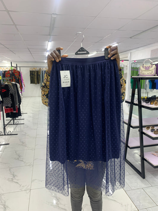 Dot Sheer Skirt