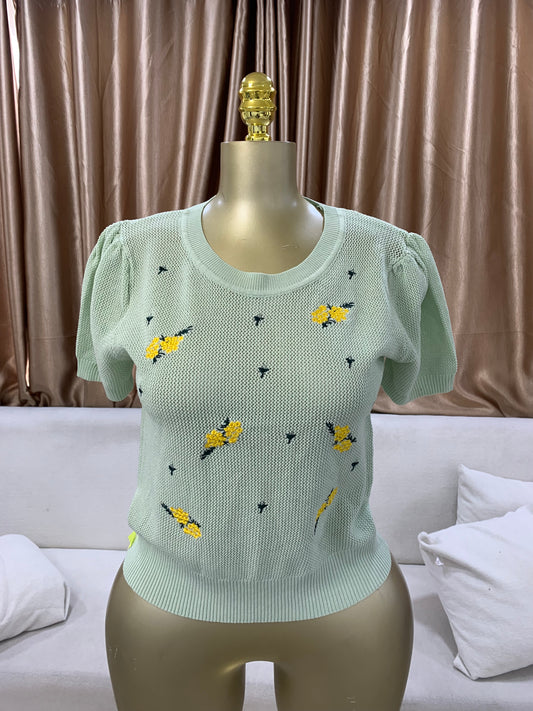 Yellow flower top MID2317