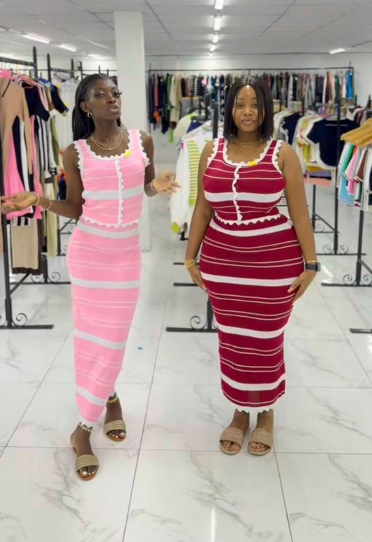 Zigzag edge two piece MID671