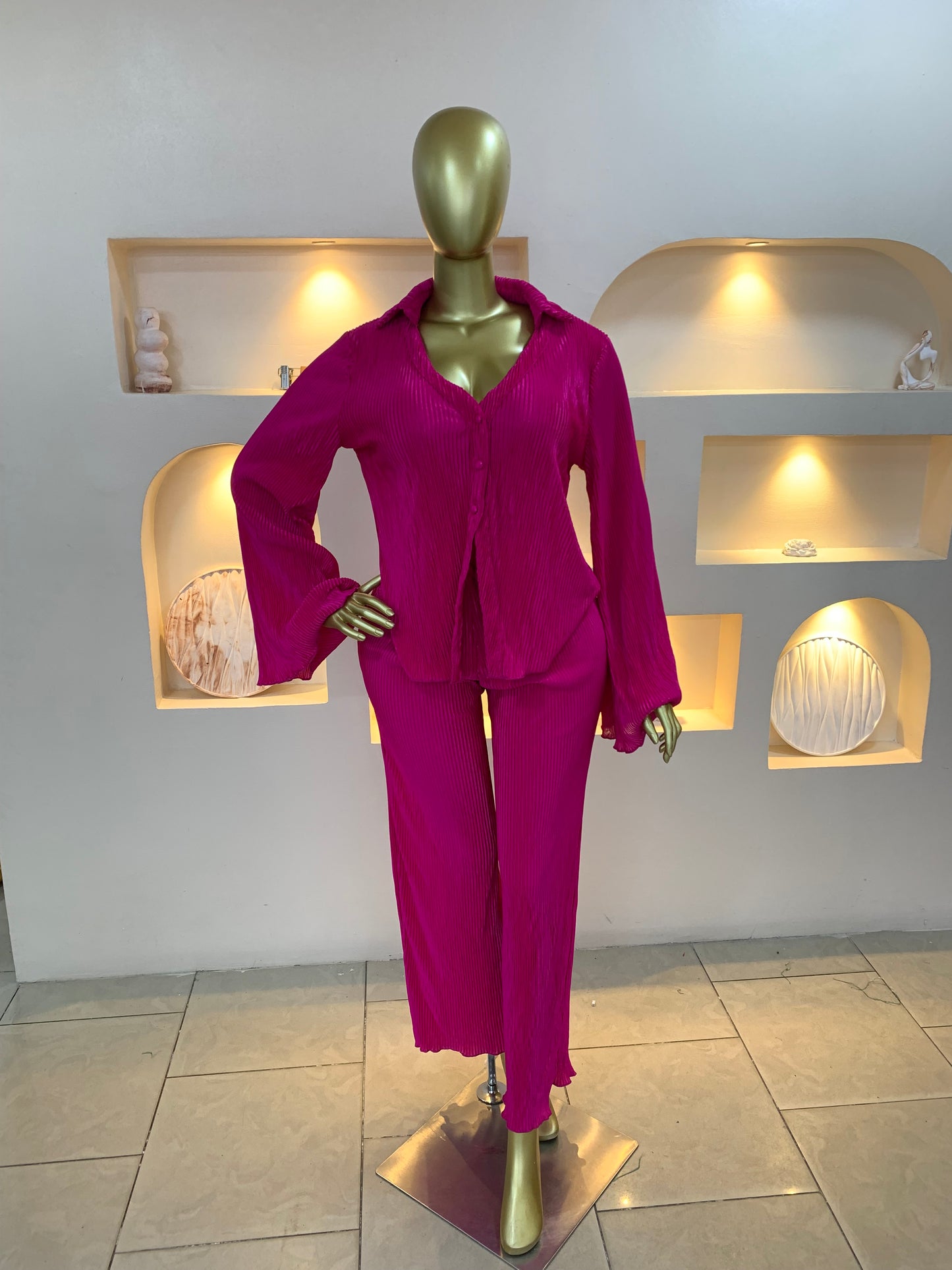 Accordion long two piece set TWD503