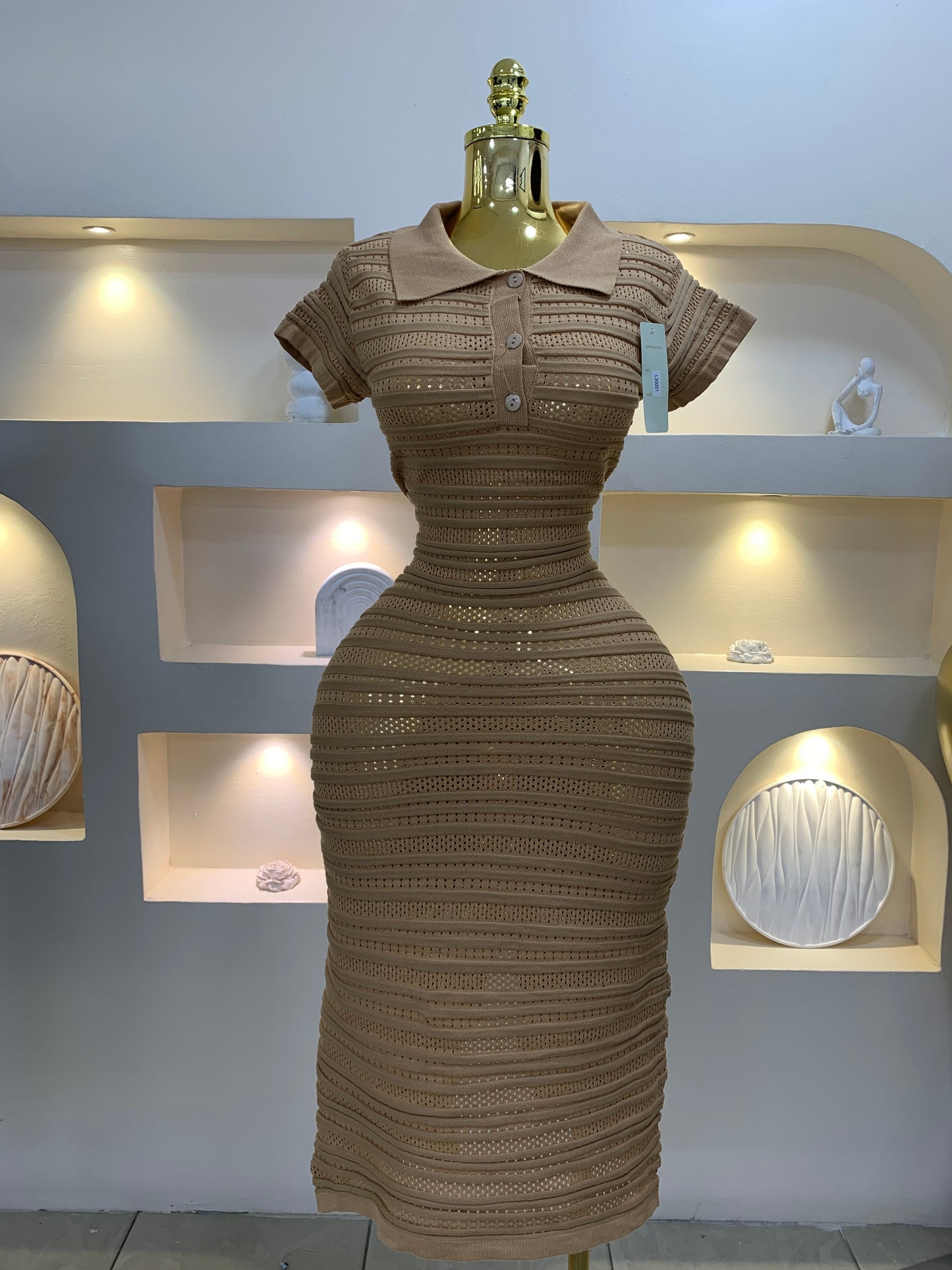 Back slit hole Dress MW1010