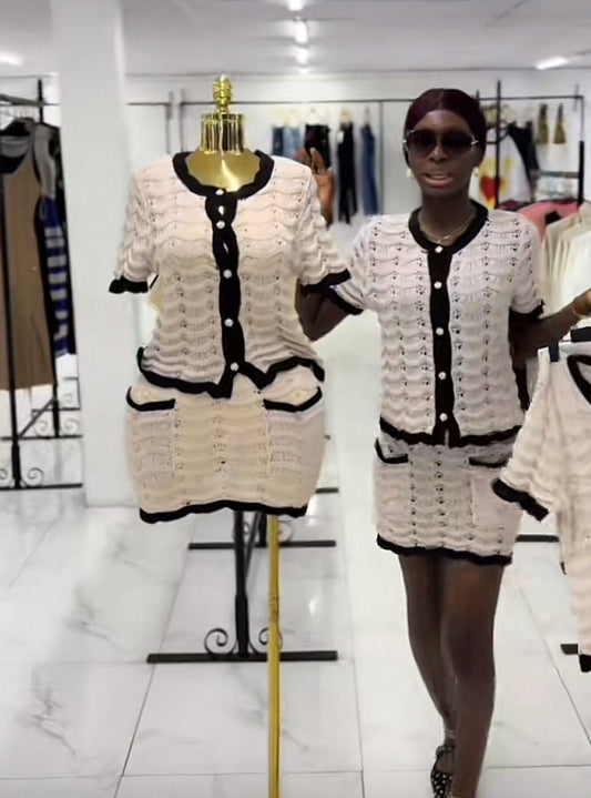 Knitted two piece