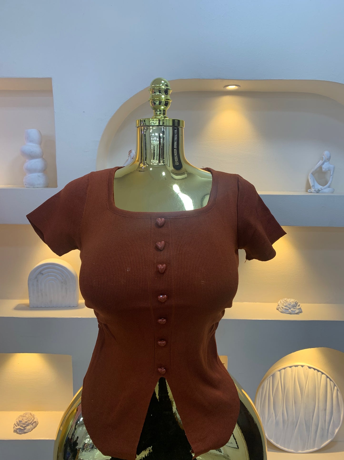 Squareneck love top MW1013
