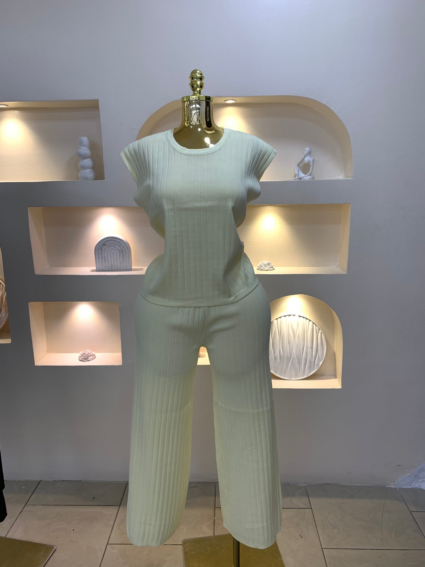 Sleeveless Top Two Piece ZT 217