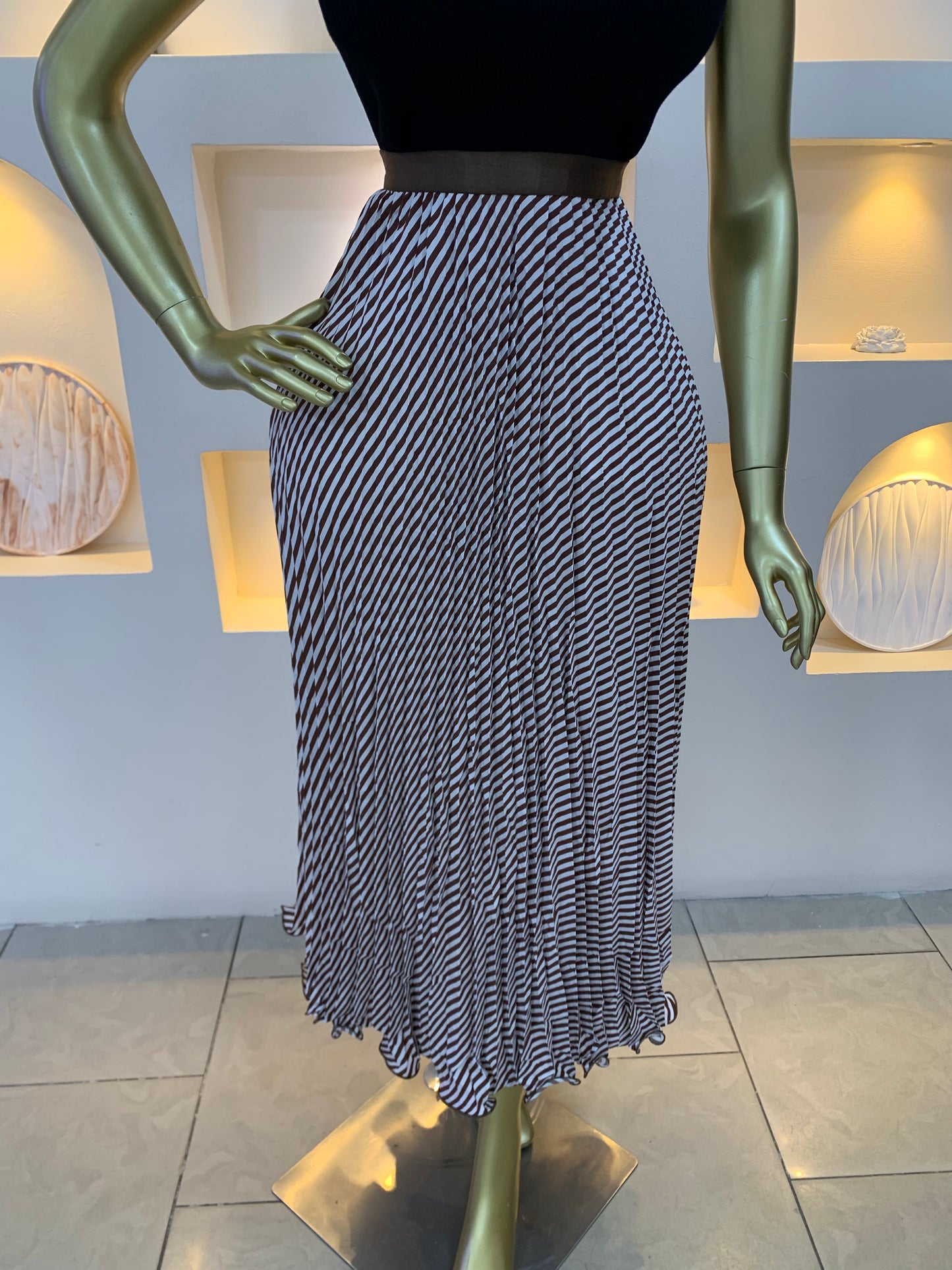 Citron pleated skirt 3003 Tmf029