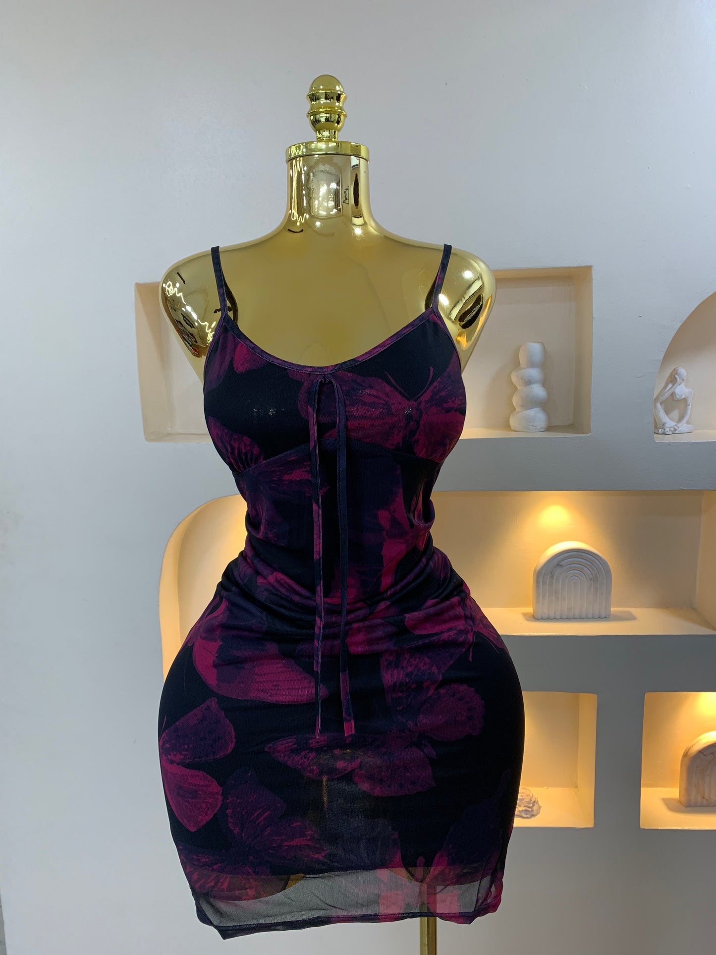 Sleeveless Mesh Dress Mesh119
