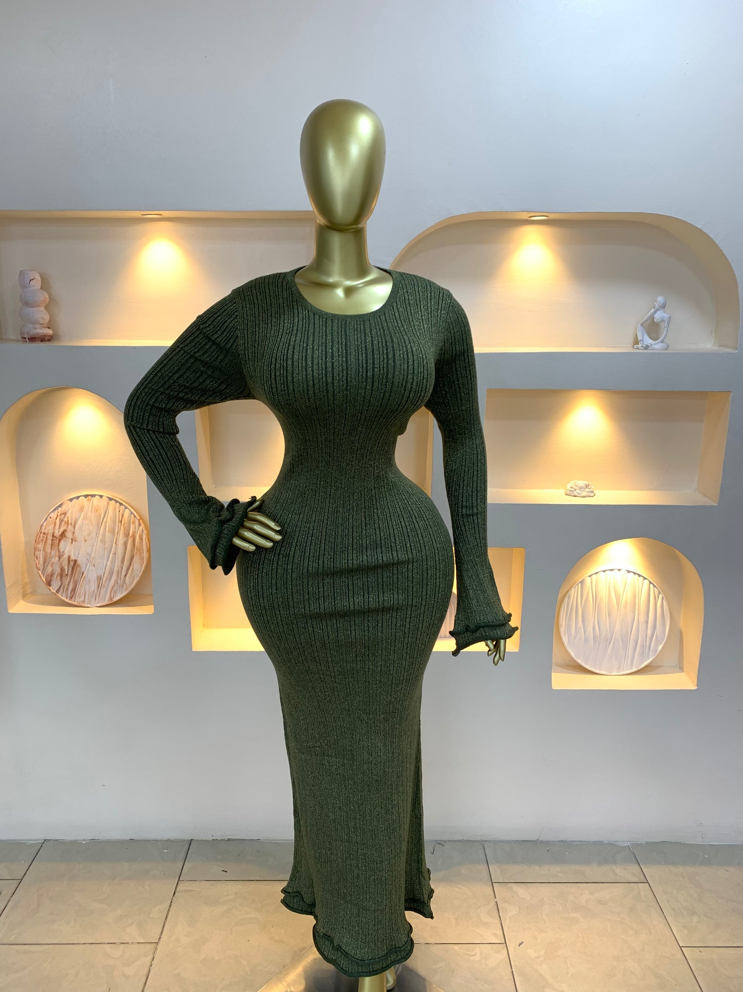 Shiny Longsleeve Dress ZT768
