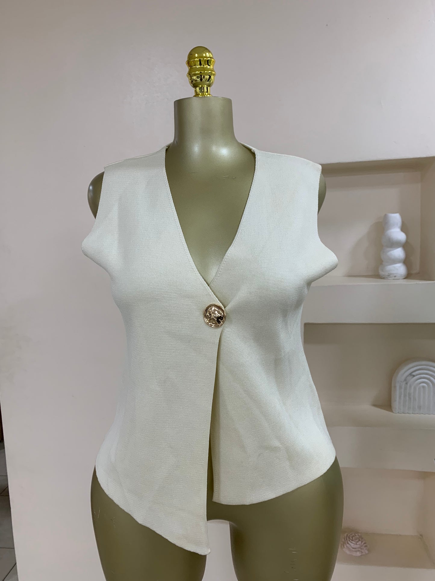 Trendy Sleeveless Top TD08
