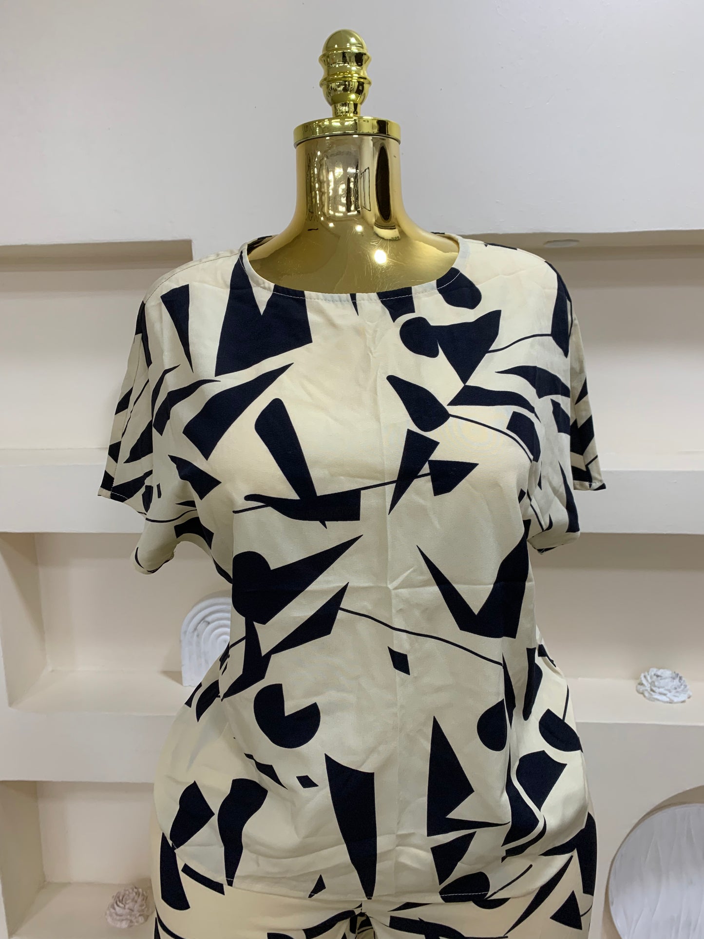 Short Chiffon Two Piece Set
