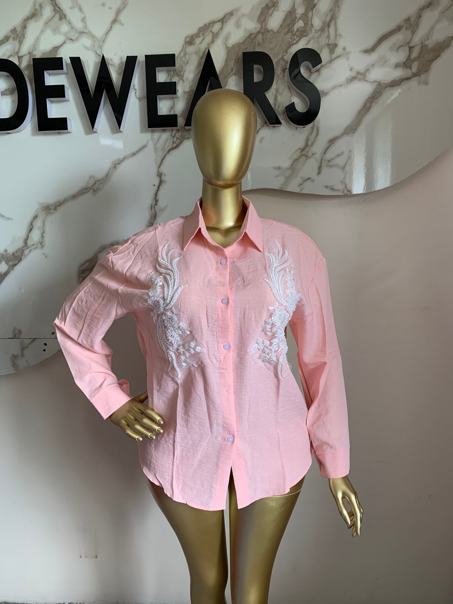 Flower Bead Shirt111