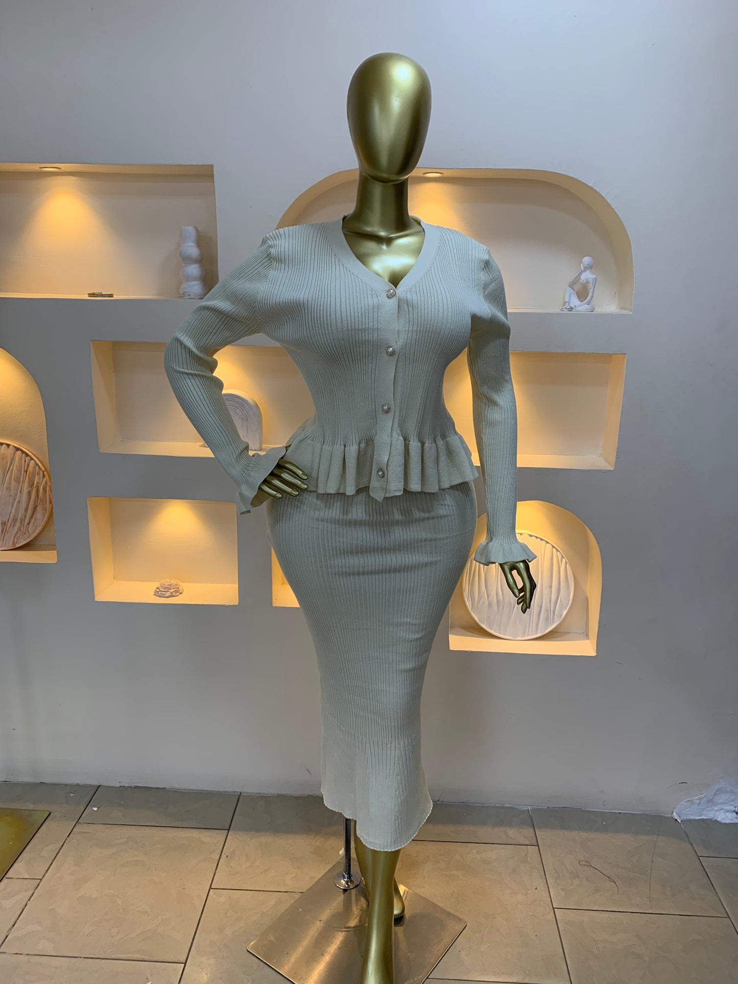Sk Skirt Two Piece Set Tmf008