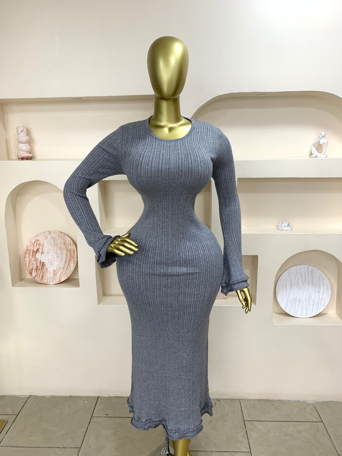 Shiny Longsleeve Dress ZT768