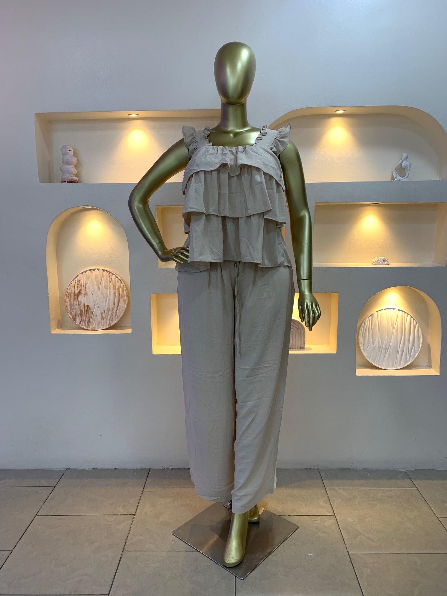 Ruffle Line Two Piece Set DG120