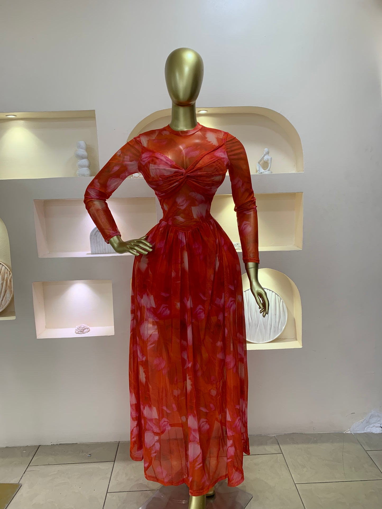 Zara twist mesh dress MD5670