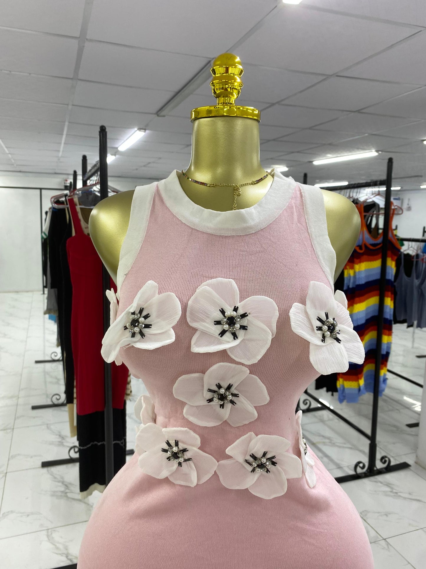Flower Sleeveless Dress