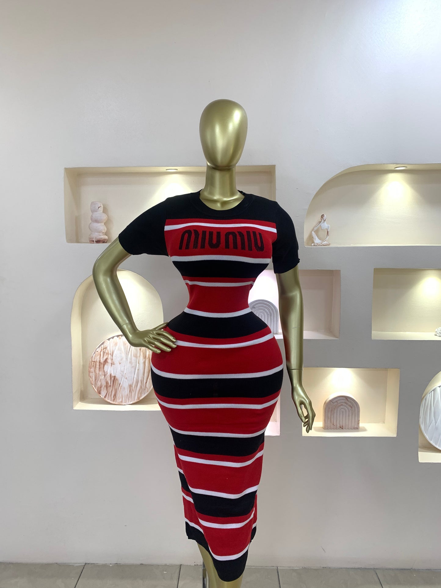 Miu Miu Strip Gown