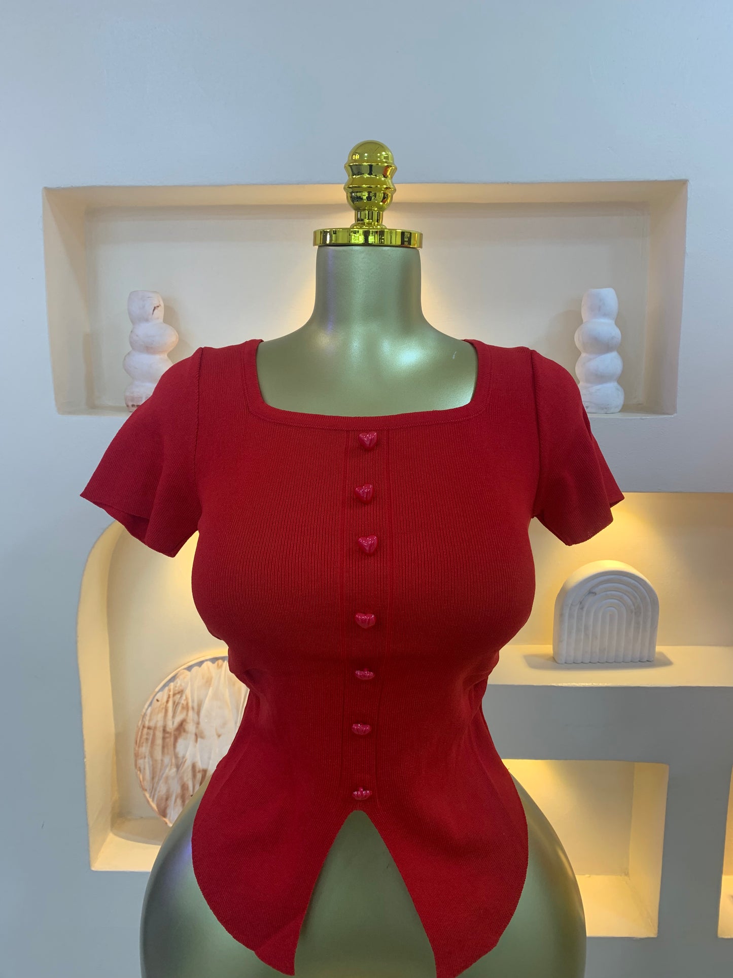 Squareneck love top MW1013