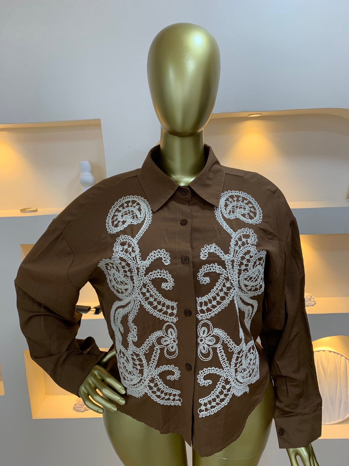 Sisi Embroidery Shirt 002 Tmf058