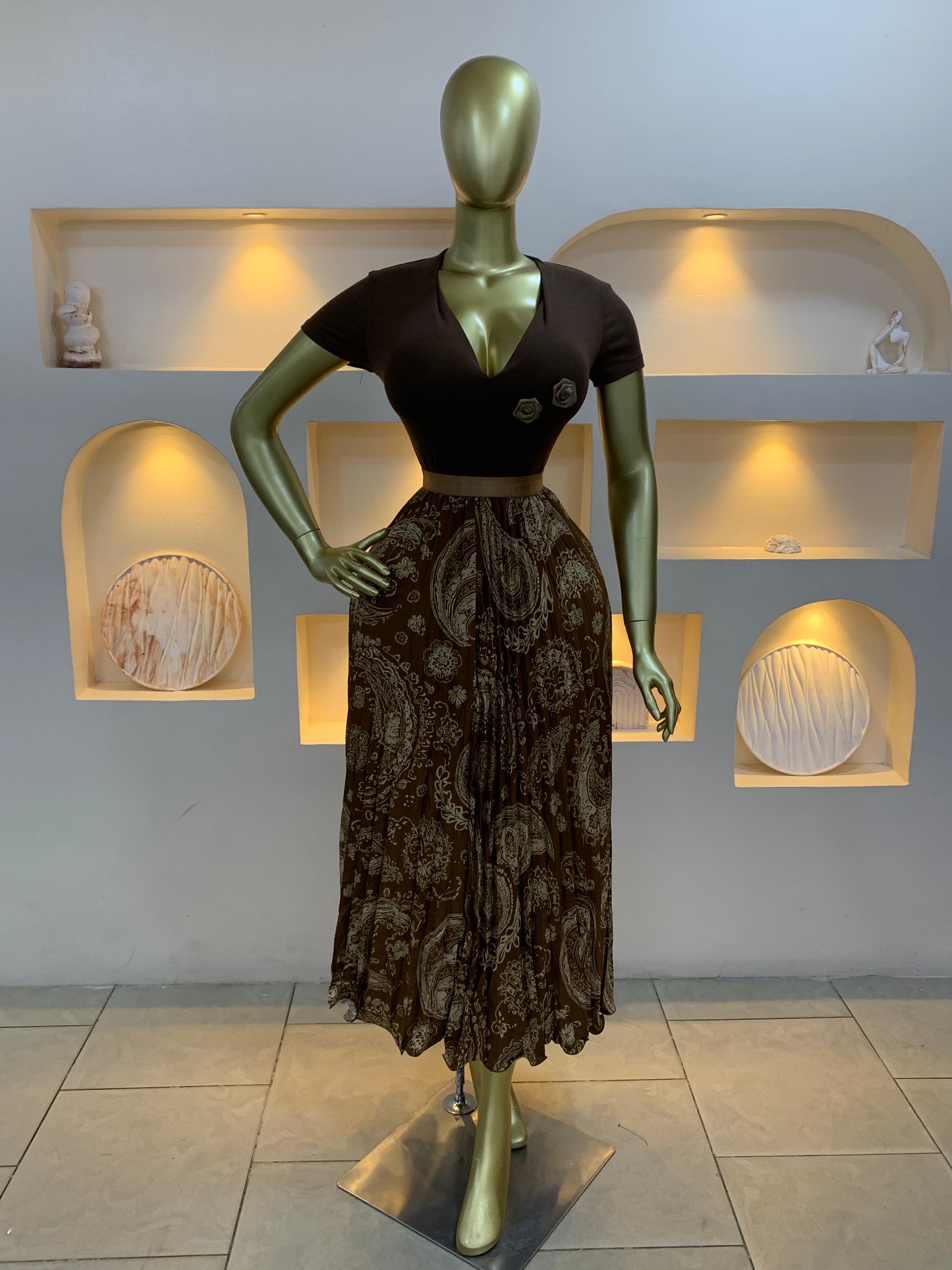Wave print skirt 11