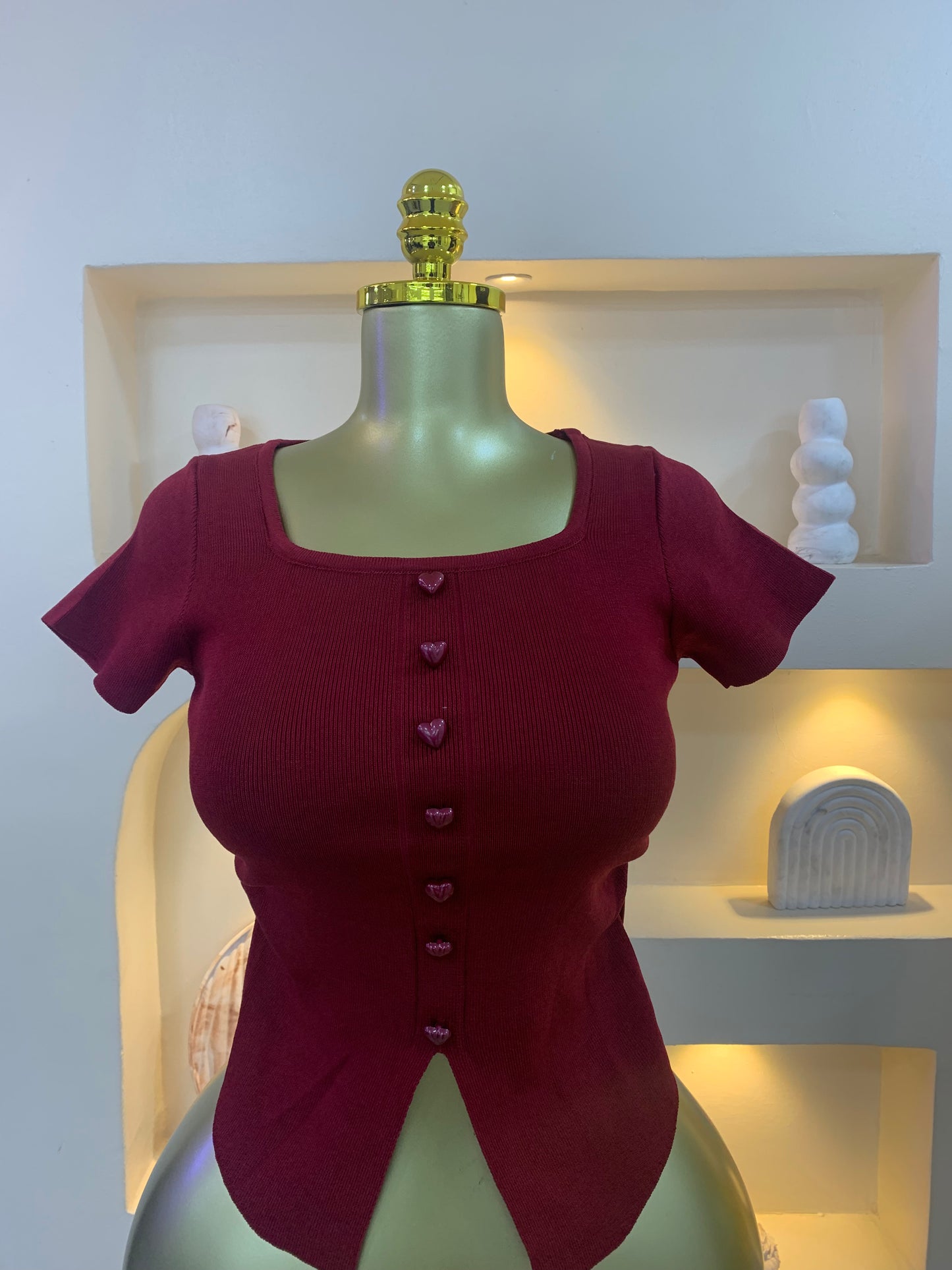 Squareneck love top MW1013
