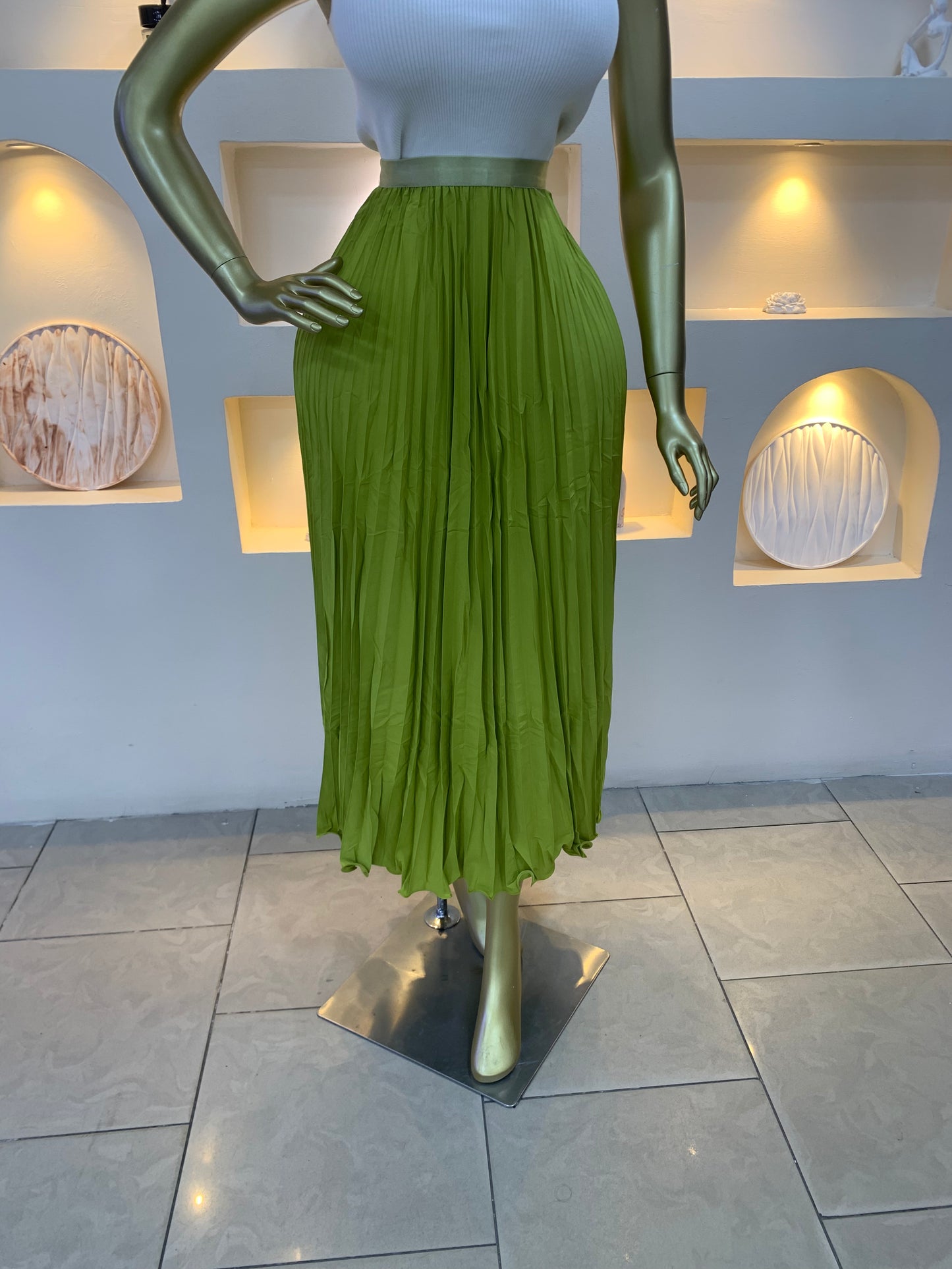 Plain pleated skirt 3011 Tmf034