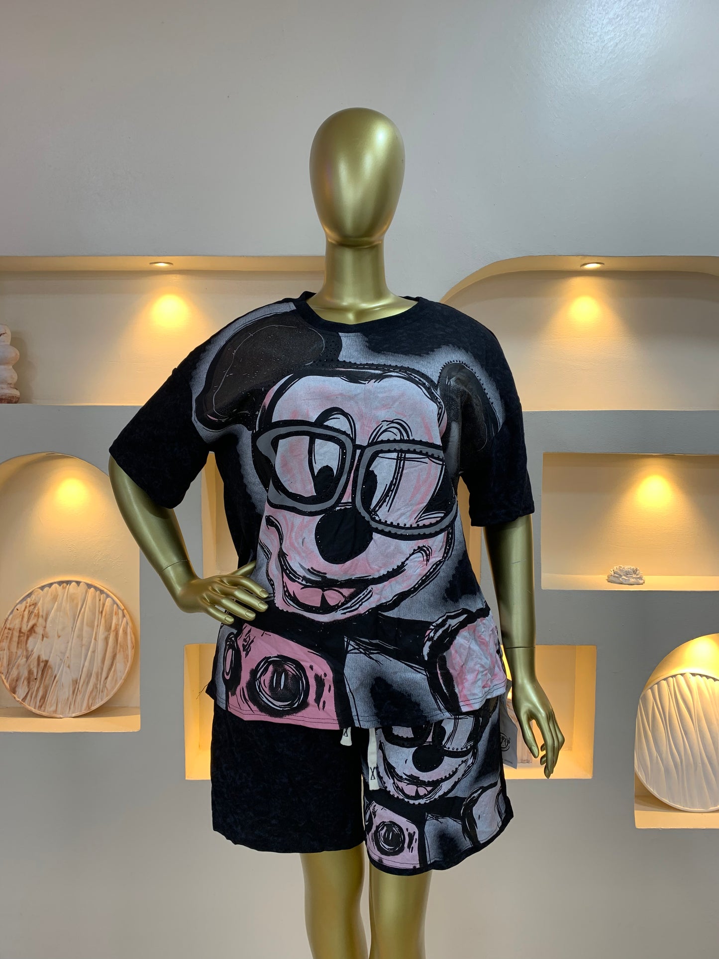 Mickey stone shorts Two Piece TWD520