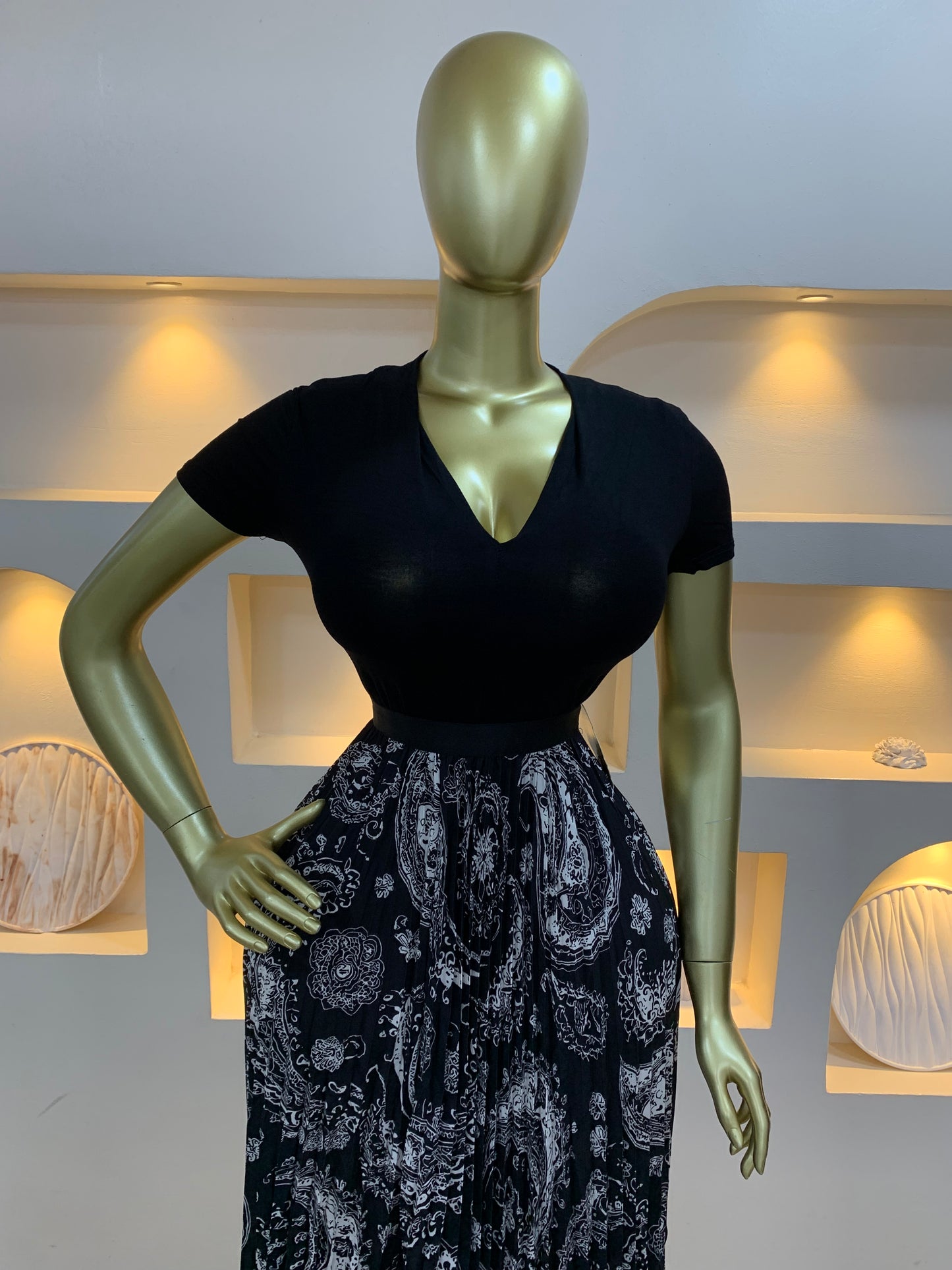 Wave print skirt 11
