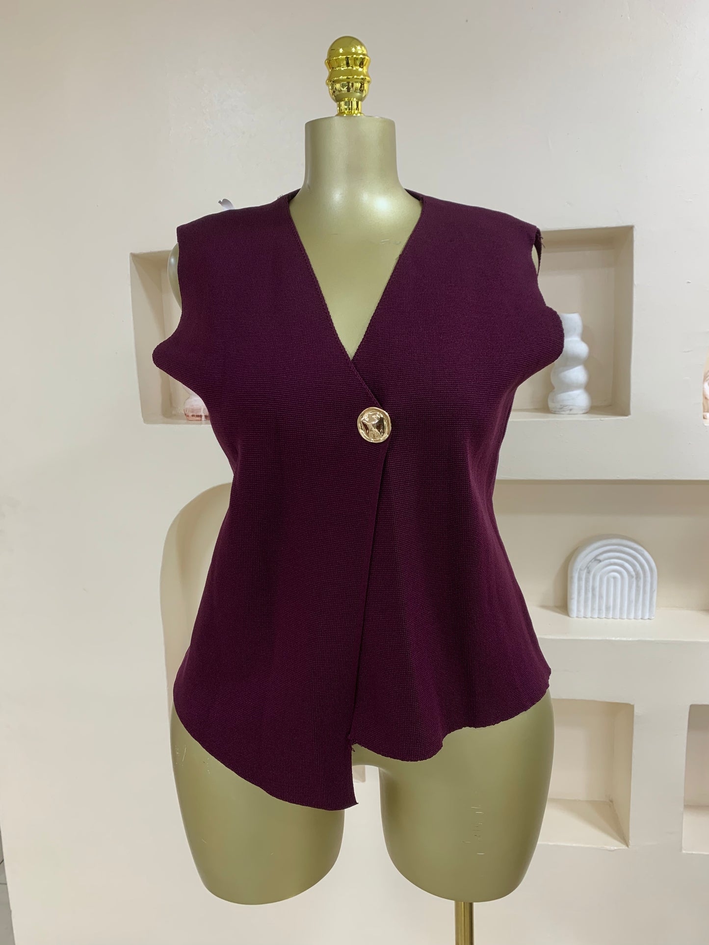 Trendy Sleeveless Top TD08