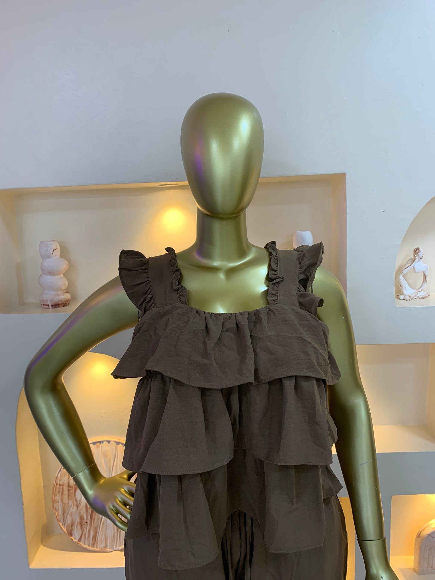 Ruffle Line Two Piece Set DG120
