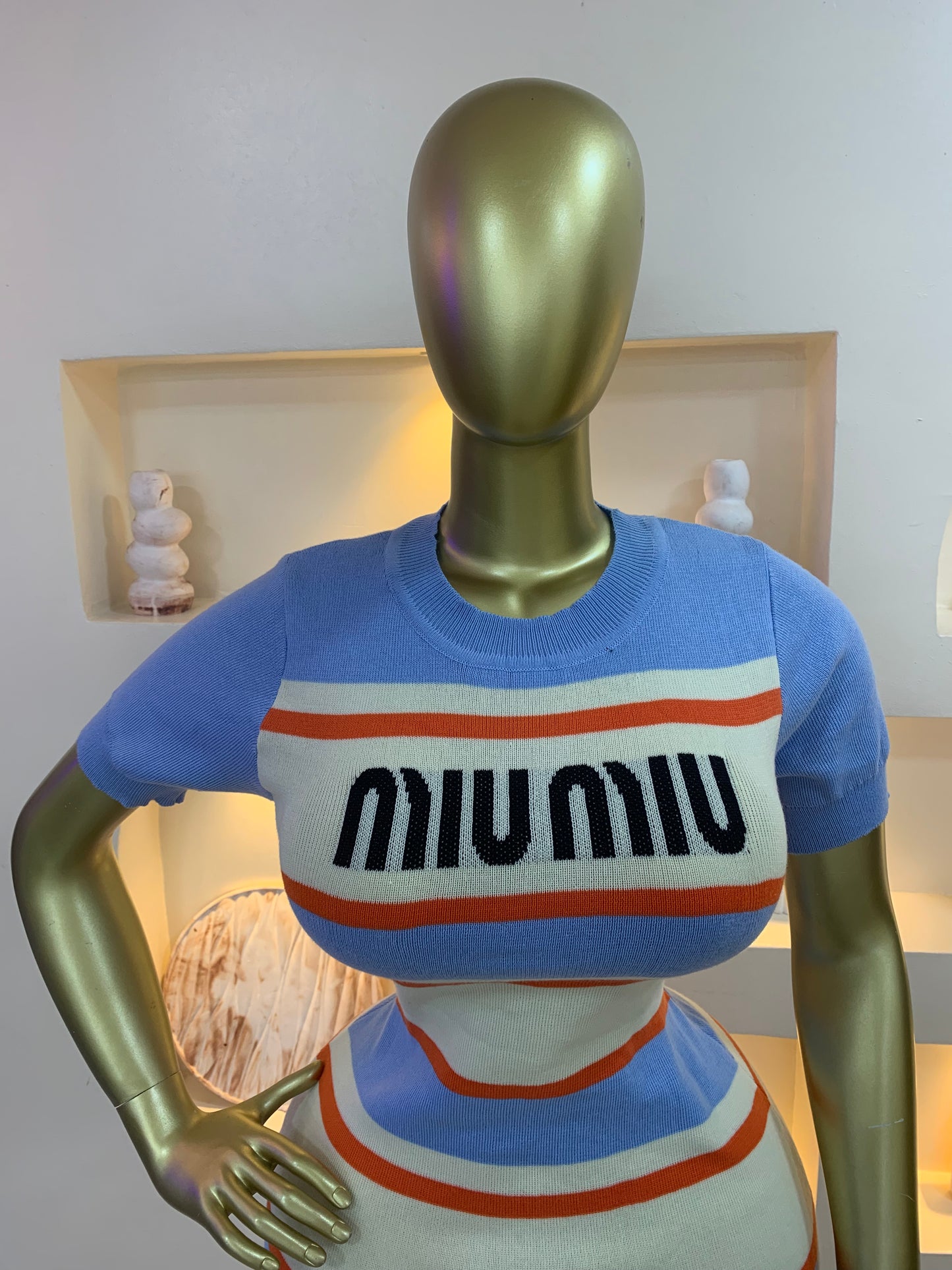 Miu Miu Strip Gown