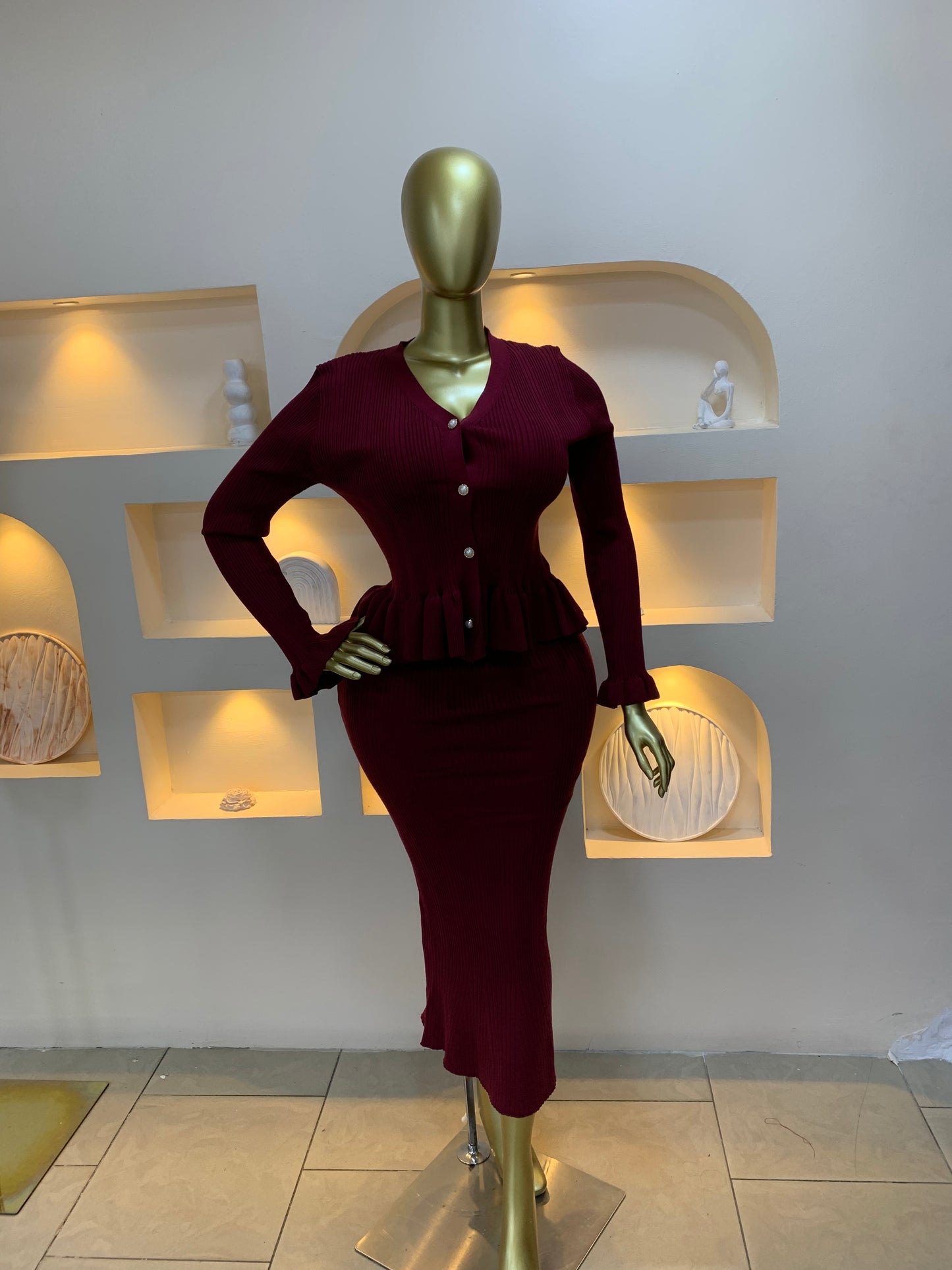 Sk Skirt Two Piece Set Tmf008
