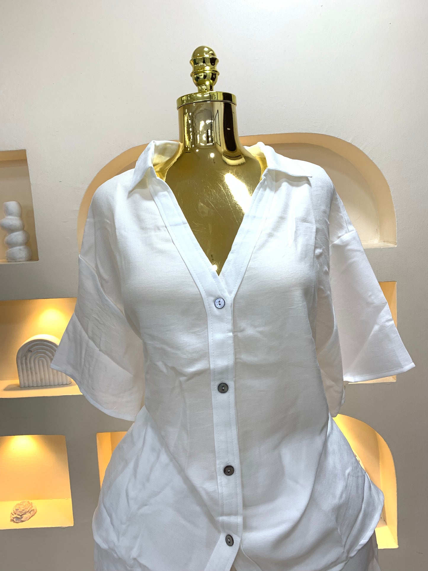 Linen Short Two Piece MW1907
