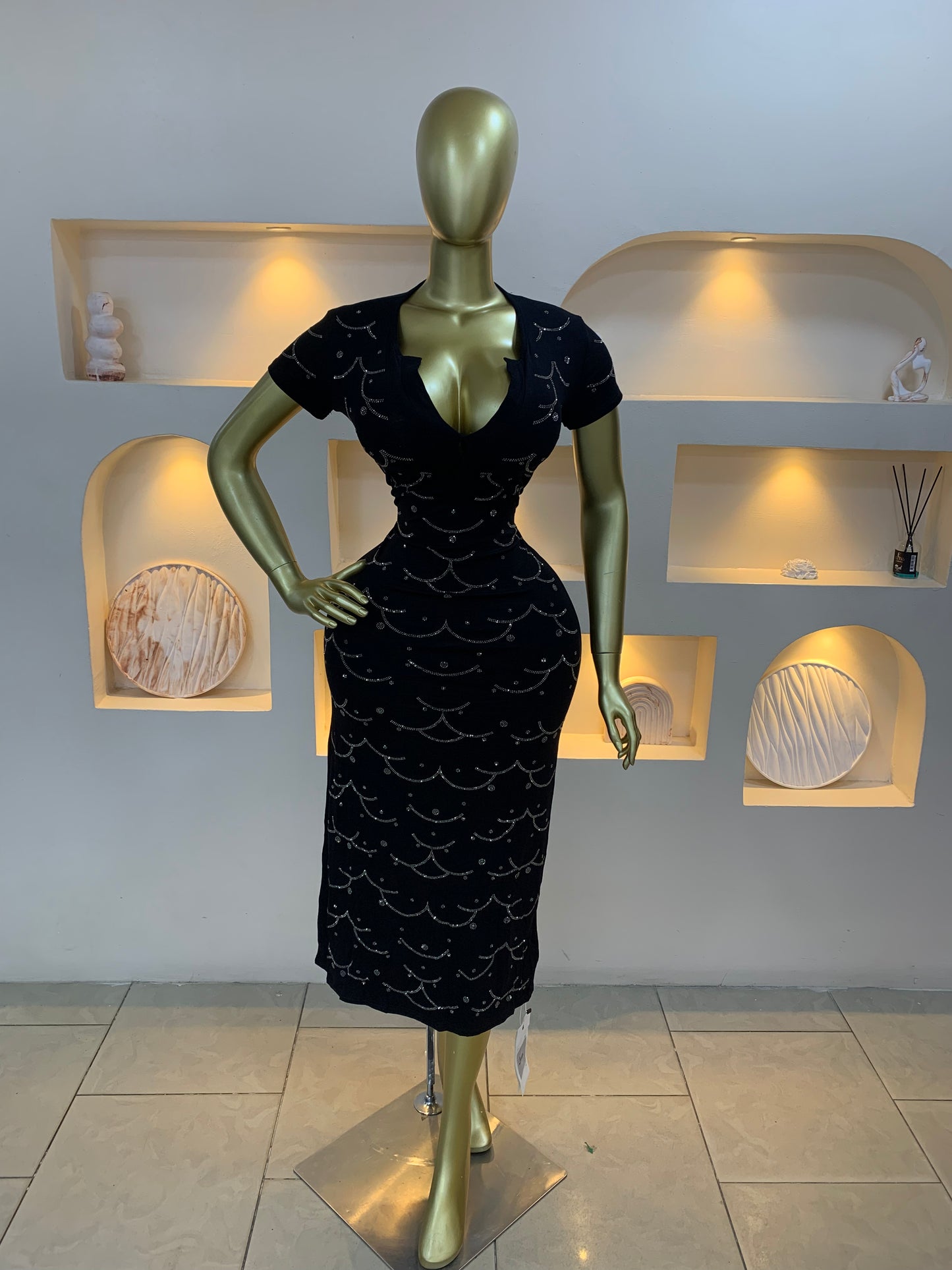 Stone Bodycon Dress KKL109
