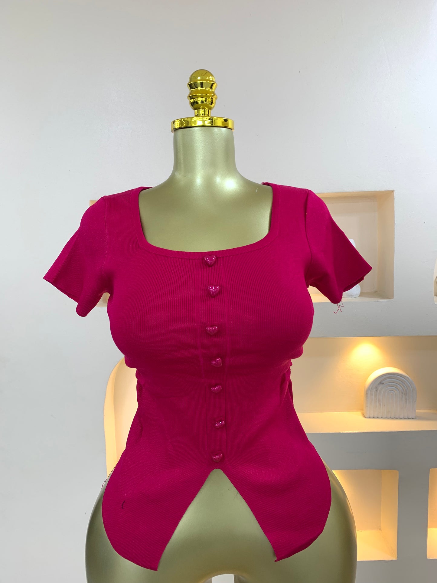 Squareneck love top MW1013